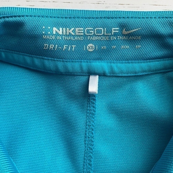 Nike Polo Golf Shirt Dry-Fit Blue - Picture 11 of 14